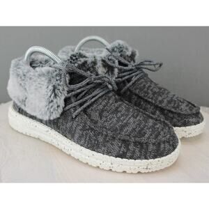 Hey Dude Britt Slip On Shoes Womens 6 Gray Casual Comfort